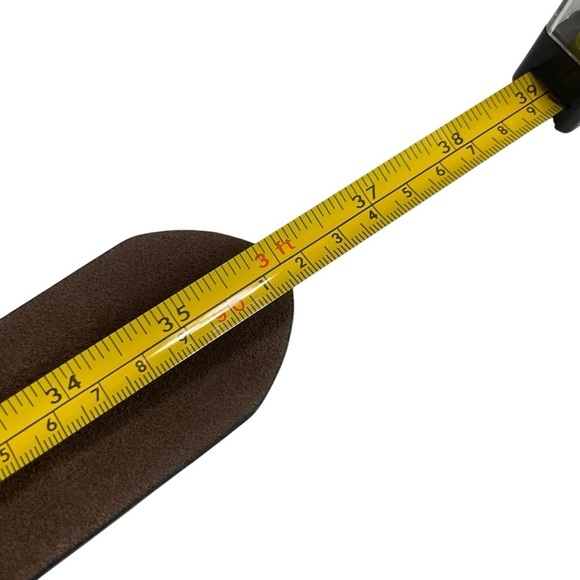 VTG Genuine Leather Braided Belt Brown Stitch Detail Boho Western Style Size S - Picture 11 of 16